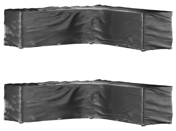 Plachty na zahradní nábytek tvar L 2 ks 20 oček 300x300x90 cm 3155376