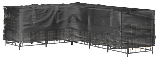 Plachty na zahradní nábytek tvar L 2 ks 16 oček 210x260x80 cm 3155379