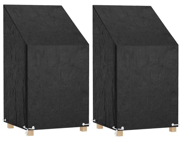 Plachty na zahradní židle 2 ks 8 oček 65 x 65 x 80/120 cm PE 3155386