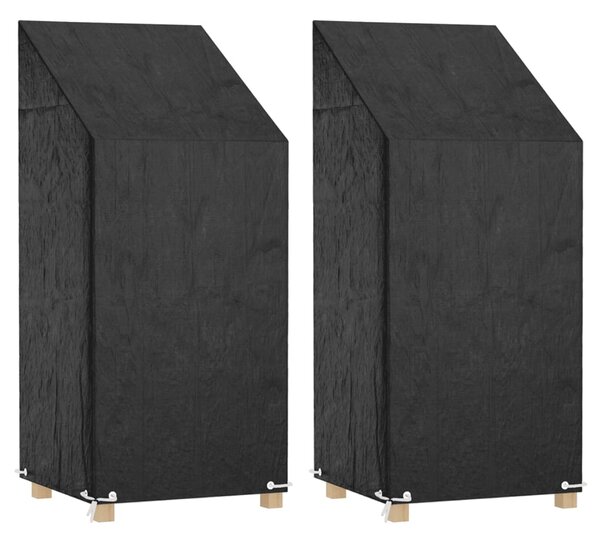 Plachty na zahradní židle 2 ks 8 oček 65 x 65 x 110/150 cm PE 3155387