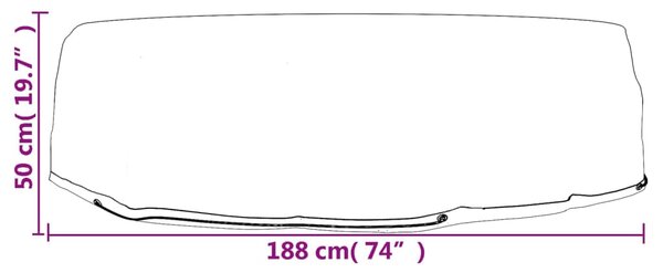 Plachty na zahradní nábytek 2 ks 8 oček Ø 188 x 50 cm kulaté 3155384