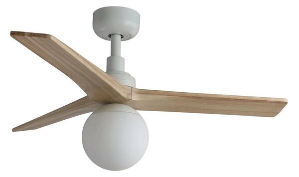 FARO 34281WT-11L-Str. vent. KLIMS 1xE27/15W/230V borovice/bílá pr. 92,5 cm WT+DO