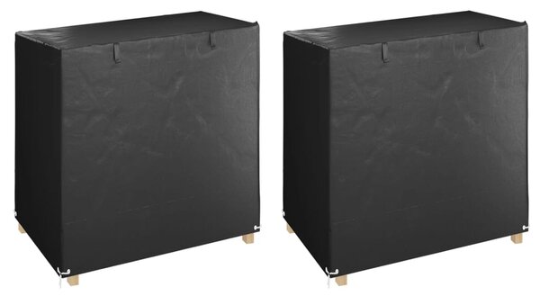 Plachty na zahradní houpačku 2 ks 8 oček 125x90x135/165 cm PE 3155381