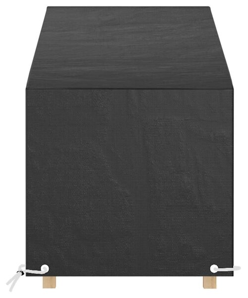 Plachty na zahradní lehátko 2 ks 12 oček 200 x 65 x 35/60 cm PE 3155395
