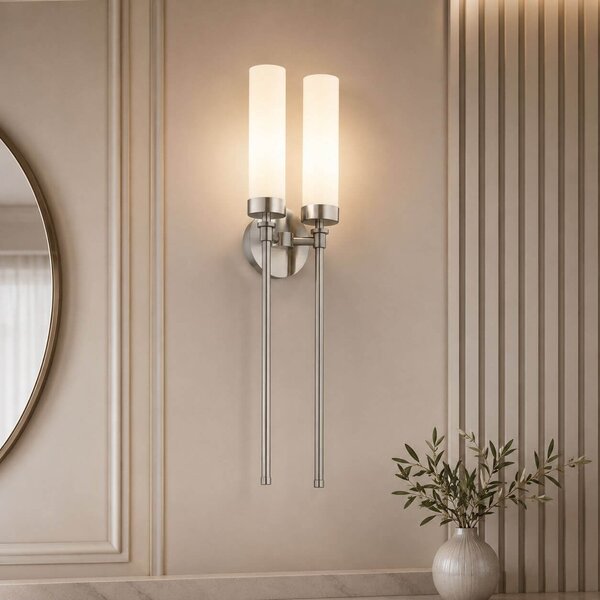 Argon Preston nástěnné svítidlo 2x7 W bílá-nikl 7292