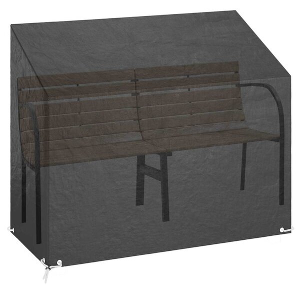 Plachty na zahradní lavice 2 ks 8 oček 160 x 70 x 70/88 cm PE 3155390