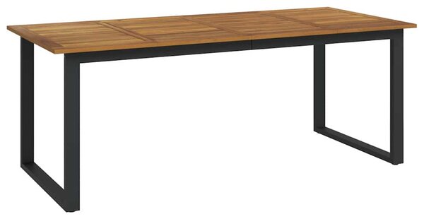 9dílný zahradní jídelní set masivní akáciové dřevo a kov 3155405