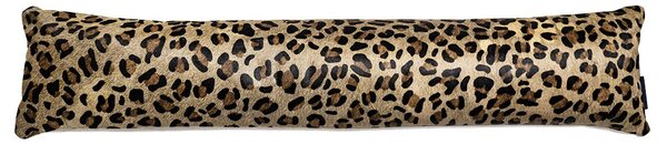 Kožený dlouhý polštář z hovězí kůže Cow leopard - 90*20*10cm - Mars & More