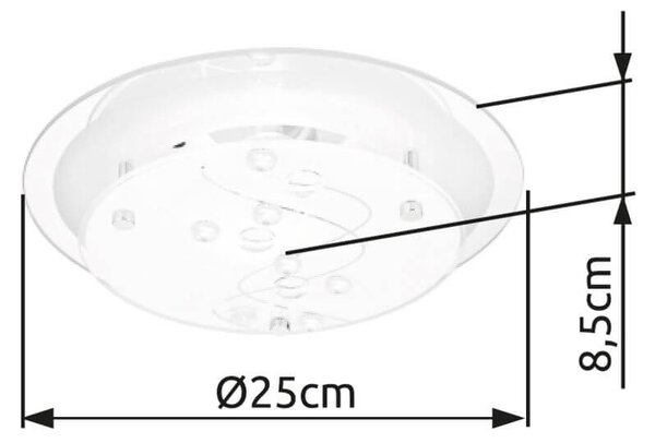 Globo Lighting Ballerina nástěnné svítidlo 1x60 W bílá 48090