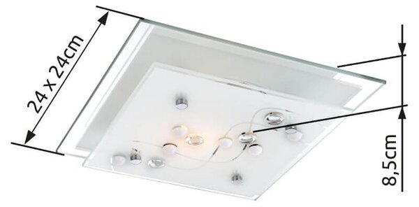 Globo Lighting Ballerina nástěnné svítidlo 2x60 W bílá 48092