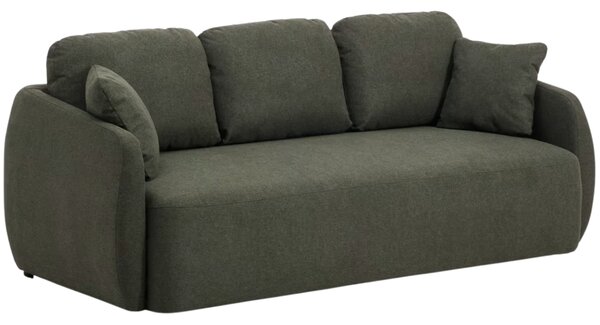 Kave Home Tmavě zelená rozkládací pohovka Laira 218 cm