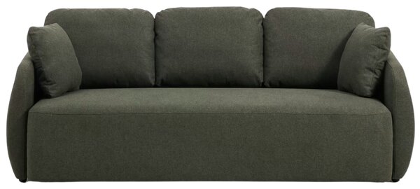Kave Home Tmavě zelená rozkládací pohovka Laira 218 cm