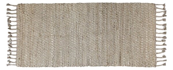 Přírodní jutový koberec s třásněmi Hully - 70*150 cm - Chic Antique