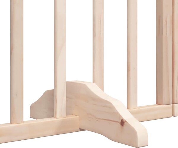 Zábrana pro psy s dvířky skládací 12 panelů 600 cm topol 3155530
