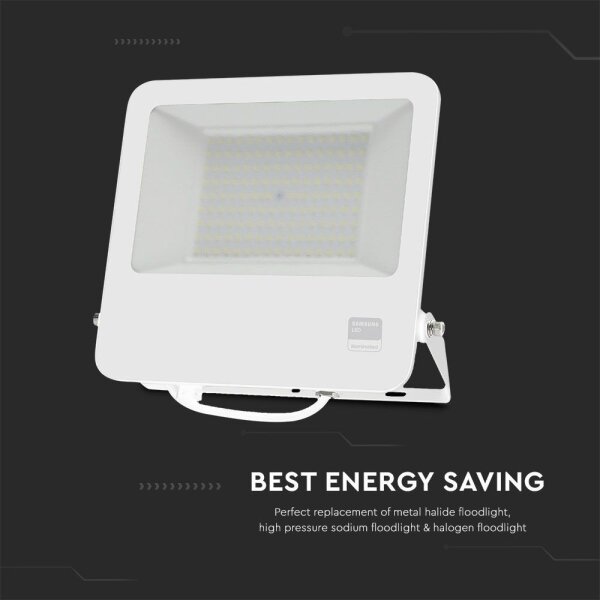 LED Reflektor SAMSUNG CHIP LED/100W/230V 6400K IP65 bílá