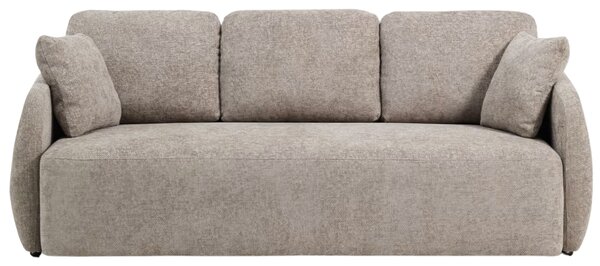 Kave Home Hnědošedá rozkládací pohovka Laira 218 cm