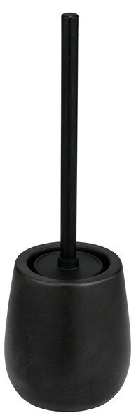 WC ŠTĚTKA S NÁDOBOU KERAMICKÁ ČERNÁ - KOUPELNOVÝ SET
