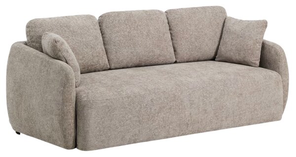Kave Home Hnědošedá rozkládací pohovka Laira 218 cm