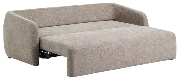 Kave Home Hnědošedá rozkládací pohovka Laira 218 cm