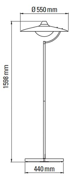 DCW éditions Biny LED stojací svítidlo