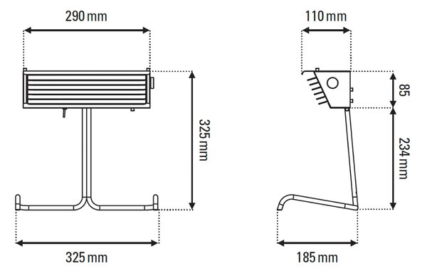 DCW éditions Biny LED stolní svítidlo Bílá