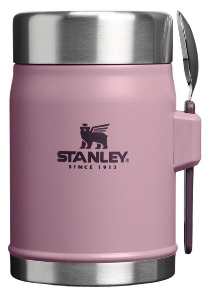 Fialová termoska na jídlo z nerezové oceli 400 ml Legendary Food Jar + Spork Purple Smoke – Stanley
