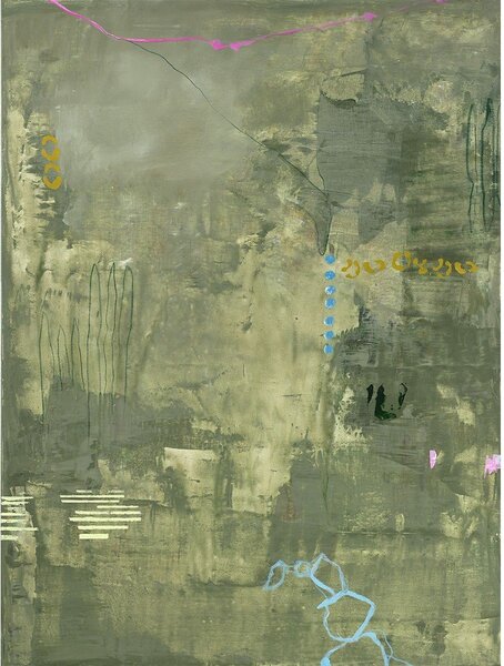 Ručně malovaný obraz na plátně 88x118 cm Green Petite – Malerifabrikken