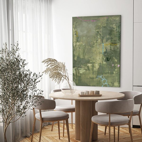 Ručně malovaný obraz na plátně 88x118 cm Green Petite – Malerifabrikken