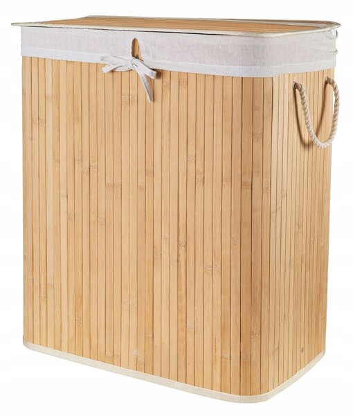 Koš na prádlo Compactor 105 l hnědý