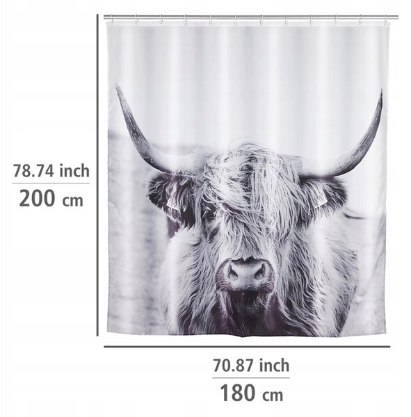 Textilní sprchový Závěs Wenko 180 x 200 cm