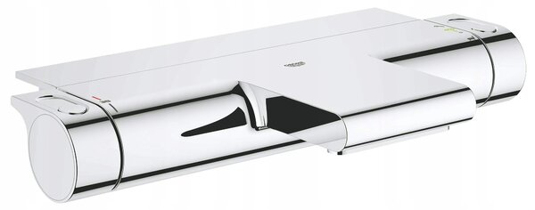 Dvouuchytová nástěnná vanová a sprchová baterie Grohe Grohtherm, stříbrná