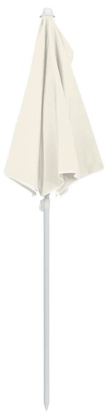 Zahradní půlkruhový slunečník s tyčí 180 x 90 cm pískový 315559
