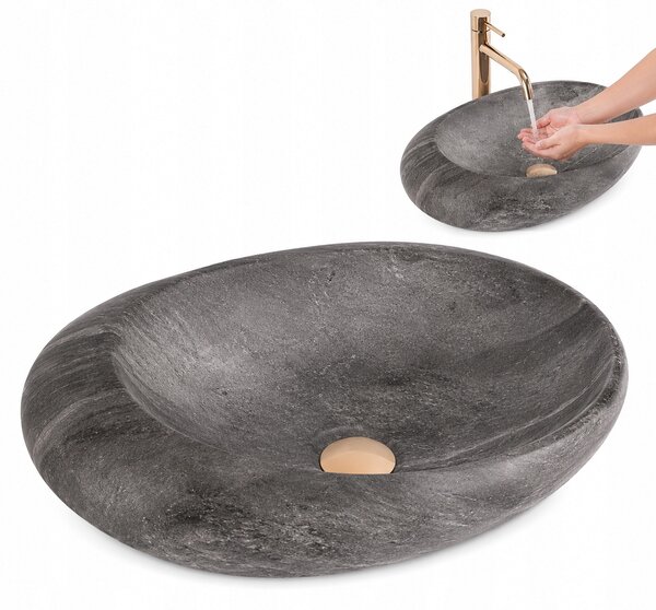 Rea umyvadlo Roxy A Stone D.Grey - na desku