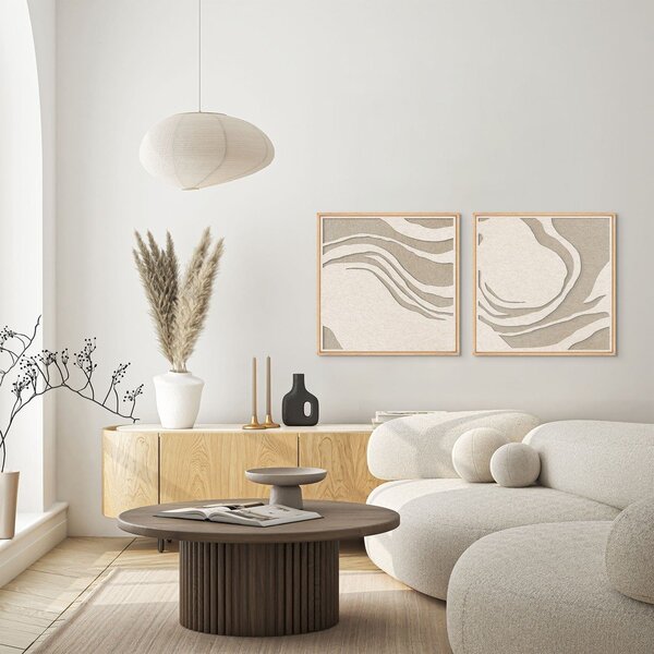 3D obraz s rámem/akustický 62x62 cm Sacred Silence 2 – Malerifabrikken