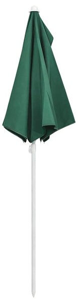 Zahradní půlkruhový slunečník s tyčí 180 x 90 cm zelený 315560