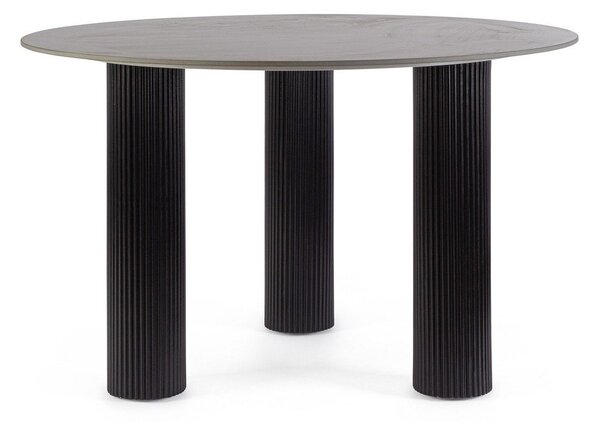 Kulatý jídelní stůl s deskou v dekoru mramoru ø 120 cm Bamira – Yes Everyday