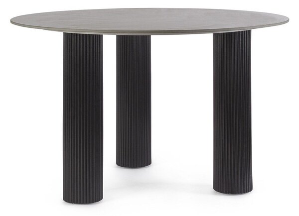 Kulatý jídelní stůl s deskou v dekoru mramoru ø 120 cm Bamira – Yes Everyday