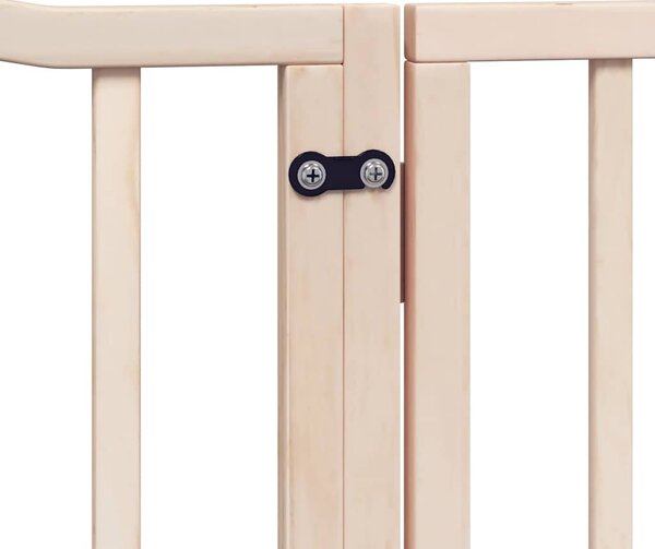Zábrana pro psy s dvířky skládací 10 panelů 800 cm topol 3155615