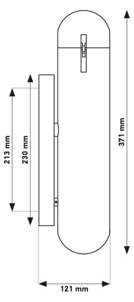 DCW éditions ISP LED nástěnné svítidlo LeváPřírodní