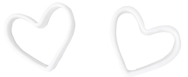 Porcelánové kroužky na ubrousky Hearts – set 2 ks
