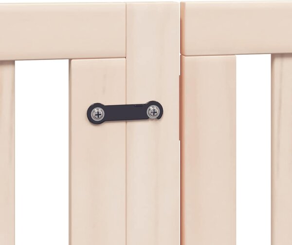 Zábrana pro psy s dvířky skládací 9 panelů 450 cm topol 3155641