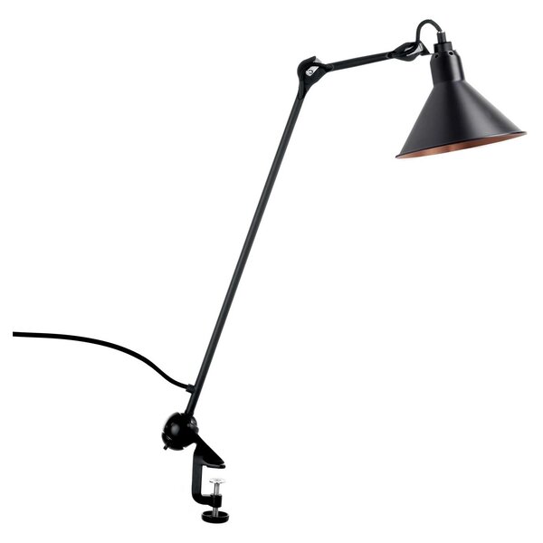 DCW éditions Lampe Gras N°201 E14 stolní svítidlo s klipem ČernáKužel