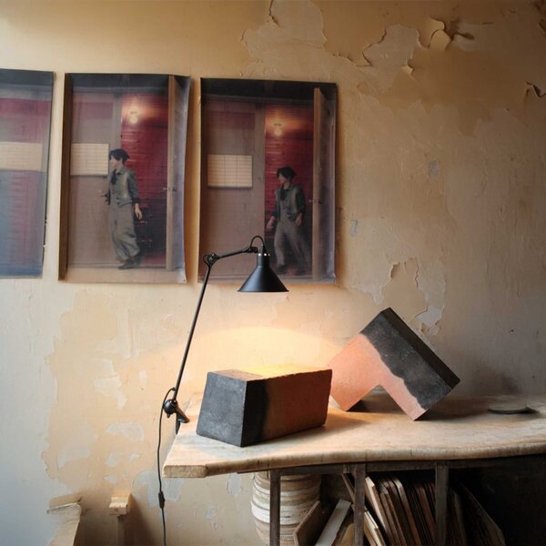 DCW éditions Lampe Gras N°201 E14 stolní svítidlo s klipem ČernáKužel