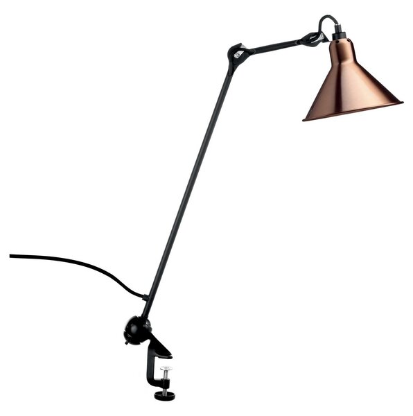 DCW éditions Lampe Gras N°201 E14 stolní svítidlo s klipem ČernáKužel