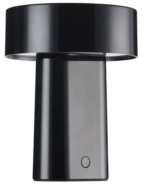 -25 % Dny MOMENTI– Zone Denmark Černá plastová nabíjecí stolní LED lampa Oblong
