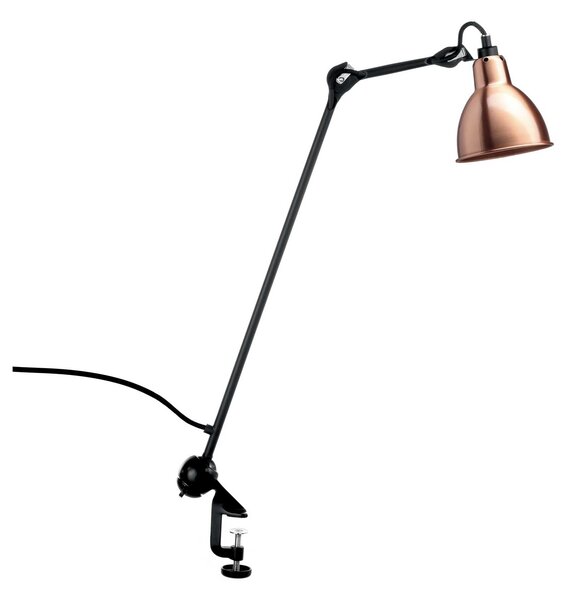 DCW éditions Lampe Gras N°201 E14 stolní svítidlo s klipem ČernáKužel