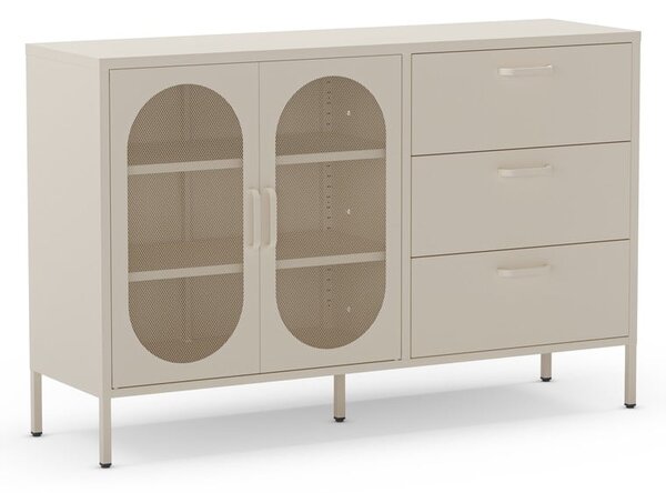 Krémová komoda 140x90 cm Diora – Marckeric