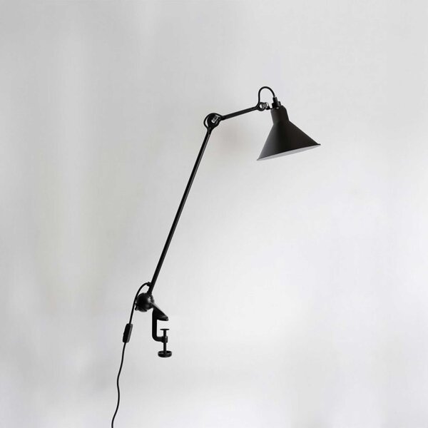 DCW éditions Lampe Gras N°201 E14 stolní svítidlo s klipem ČernáKužel