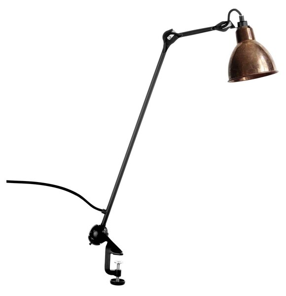DCW éditions Lampe Gras N°201 E14 stolní svítidlo s klipem ČernáKužel