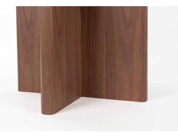 Kulatý jídelní stůl v dekoru ořechu ø 120 cm Laurent – White Label